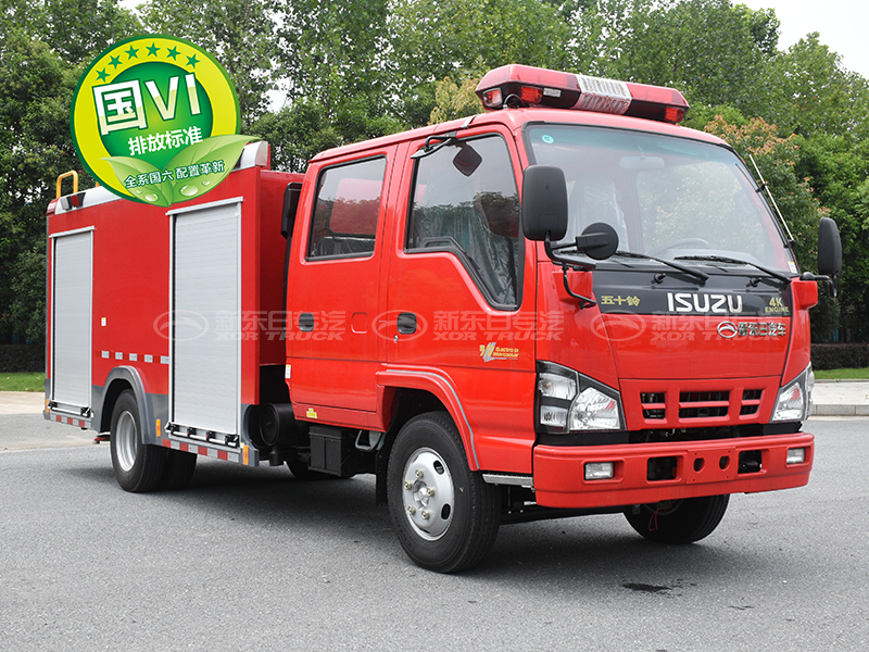 國(guó)六2.5噸五十鈴水罐消防車(chē)